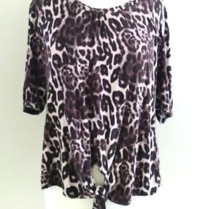 Animal Print Mid Sleeve length SizeXL Shirt